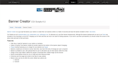 Desktop Screenshot of bannercreator.cgiscripts4u.com