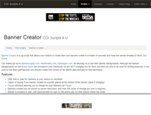 Tablet Screenshot of bannercreator.cgiscripts4u.com