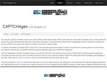 Tablet Screenshot of captchagen.cgiscripts4u.com